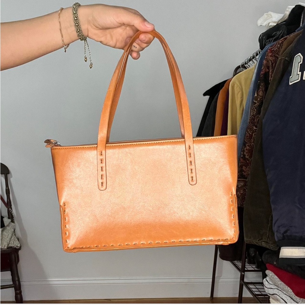 Tan Leather Shoulder Bag